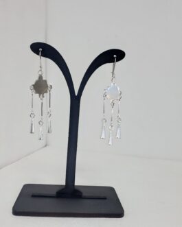 Aros colgante greca con pinpines de campana