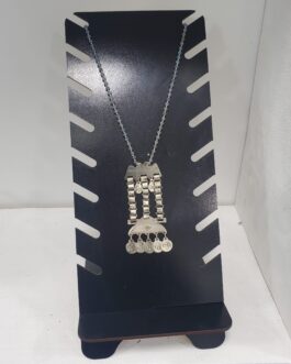 Colgante txapelacucha alpaca collar de cristales