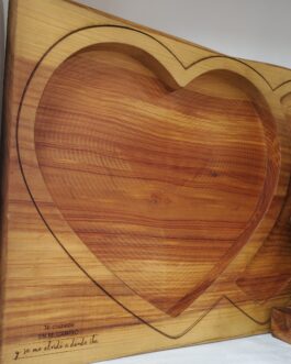 Tabla de picoteo corazon