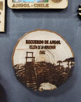 Imanes madera cucharas corte y grabado laser pintados distintos diseños