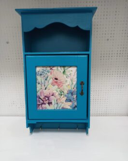 PORTA LLAVES GRANDE CON PUERTA , COLOR AZUL TURQUEZA