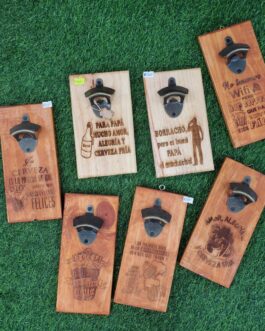 Destapador de cervezas de pared con frases