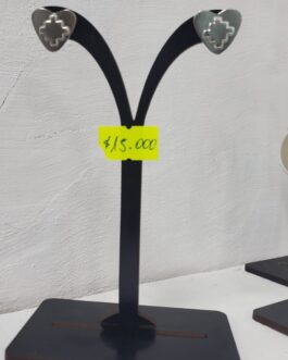 Aros pegables corazón con greca central