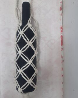 Botella set destapadores con soporte macramé