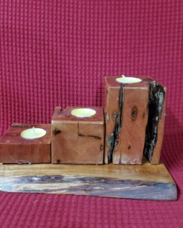 Velas trio madera
