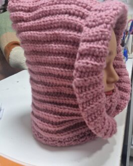 Capucha con cuello de lana