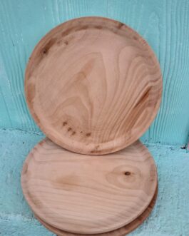 Platos madera redondos