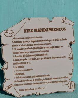 Pergamino letreros mdf personalizables