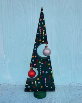 Árbol navidad madera escritorio