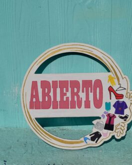 Letrero abierto cerrado
