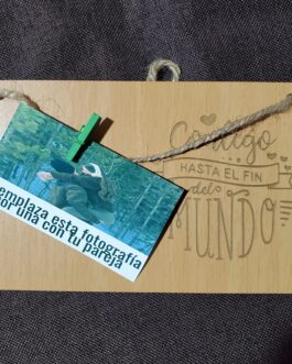 Letrero frase amorosa para foto