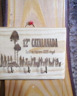 Colgador de llaves pared madera grabados