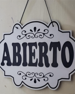 Letrero abierto
