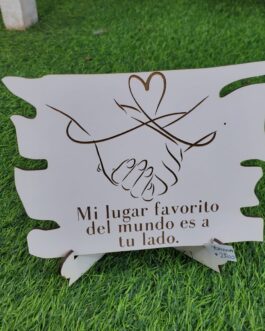 Dedicatoria con atril