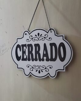 Letrero abierto cerrado