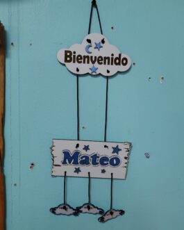 Letrero bienvenido grande