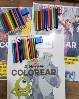 Libro para colorear con lápices