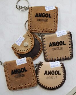 Monedero llavero cuero