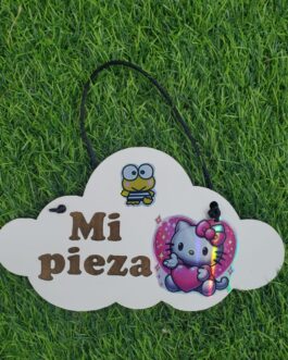 Letrero mi pieza color