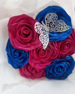 RAMO FLORES ETERNAS AZUL MORADA