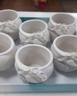 PEDIDO FLORERO CORAZON YESO